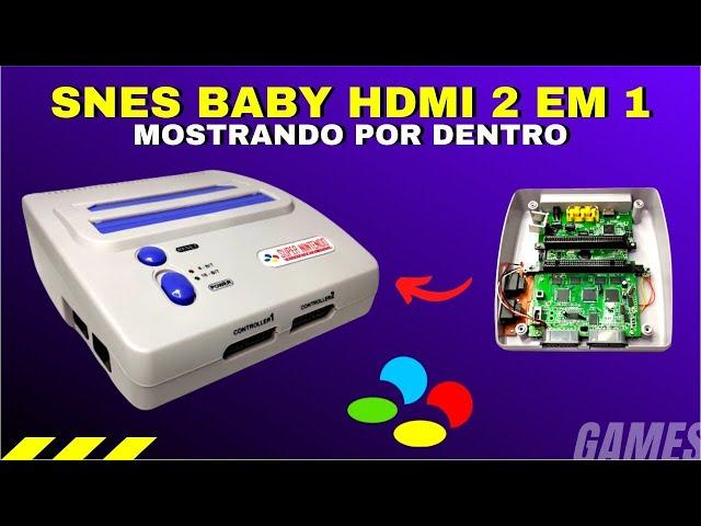 Super Nintendo HDMI 2 em 1 - Mostrando por Dentro | 8 BIT & 16 BIT HD TearDown