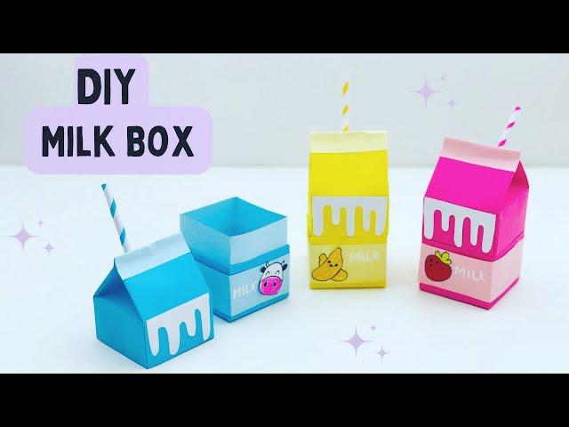 DIY Origami Paper Milk Box / Paper Craft / Origami Storage Box DIY  / Organizer Box #diy #craft