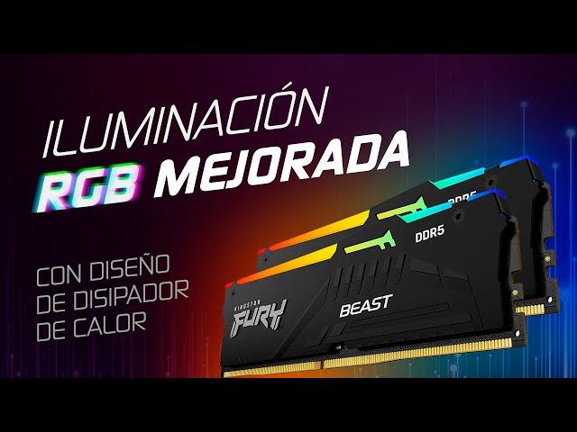 Kingston FURY Beast DDR5 RGB - Iluminación personalizable