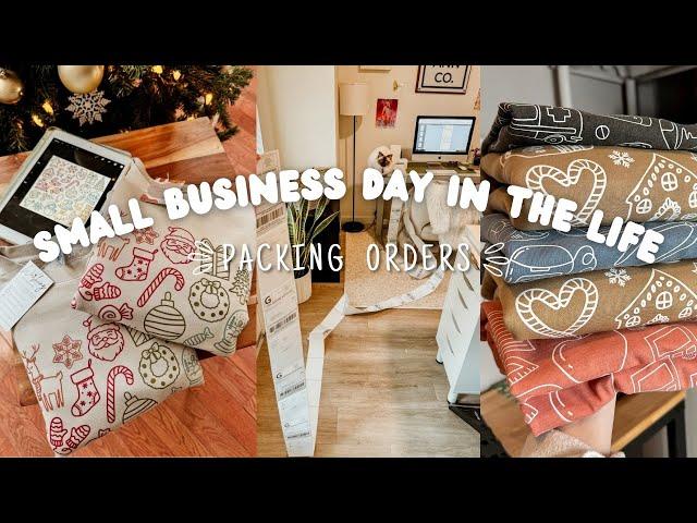 Small Business Vlog | Packing Orders | Day in the Life | Happy New Year