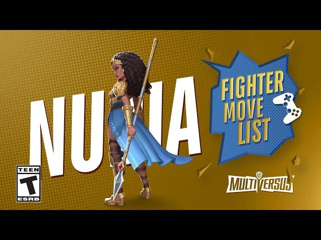 MultiVersus - Fighter Move Sets - Nubia