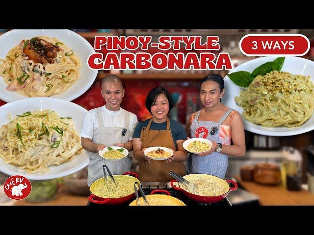 PINOY-STYLE CARBONARA 3 WAYS WITH MS. ERIN & MS. THERESA