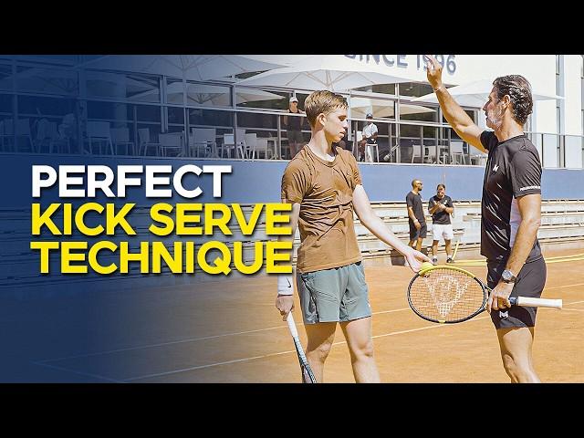 How to hit a good kick serve