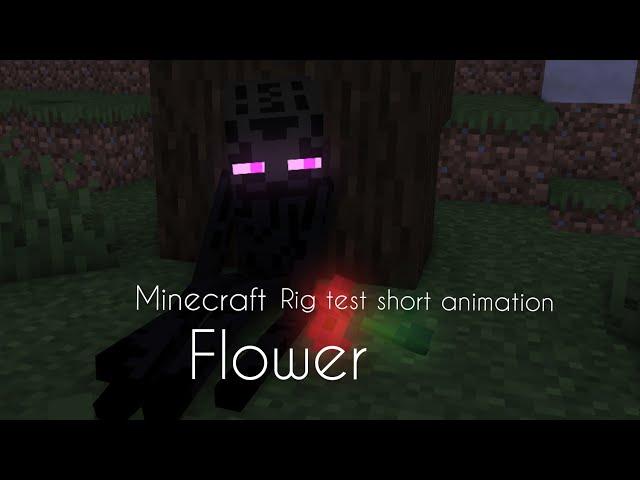 Mine imator enderman rig test short animation FLOWER