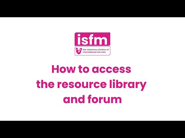 How to access resource library and forum