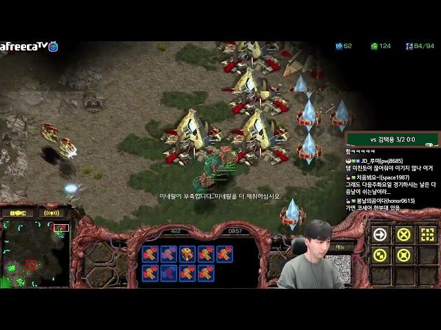 [29.2.22] SC:R 1v1 (FPVOD) Jaedong (Z) vs Bisu (P) [Best of 3]