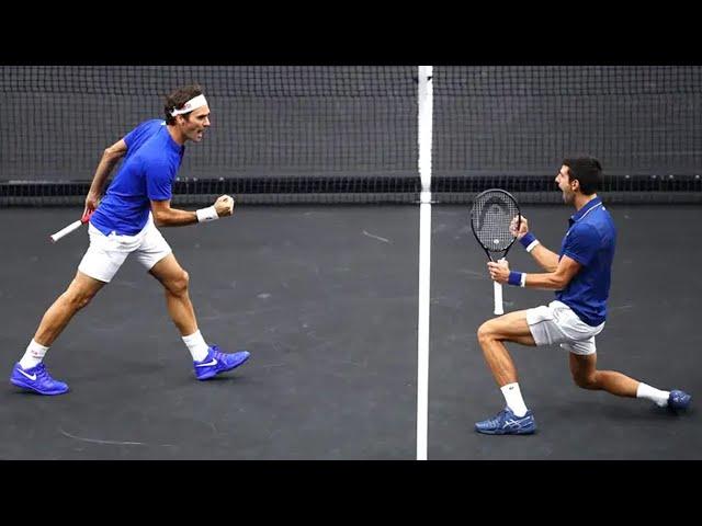 Federer and Djokovic first doubles pairing at Laver Cup 2018!