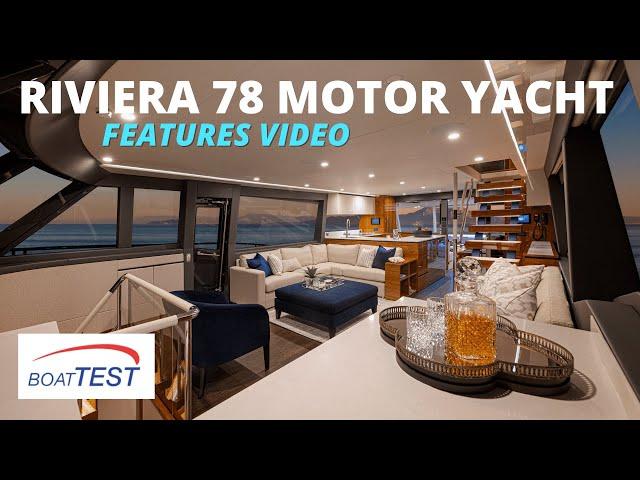 Riviera 78 MY (2023) Features Video by BoatTEST