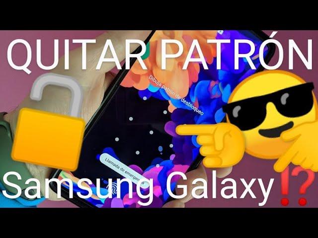  Como DESBLOQUEAR un SAMSUNG GALAXY PIN, PATRÓN, CONTRASEÑA y HUELLA DIGITAL