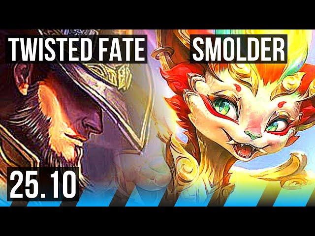 TWISTED FATE vs SMOLDER (MID) | Legendary | EUW Diamond | 25.10