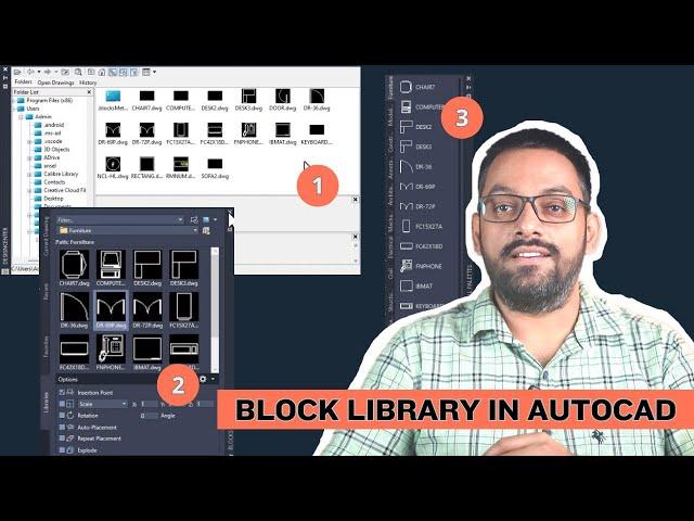 Create your custom block library in AutoCAD - 3 Methods