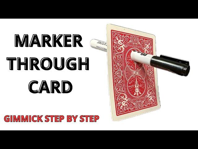 Marker Through Card | GIMMICK STEP BY STEP