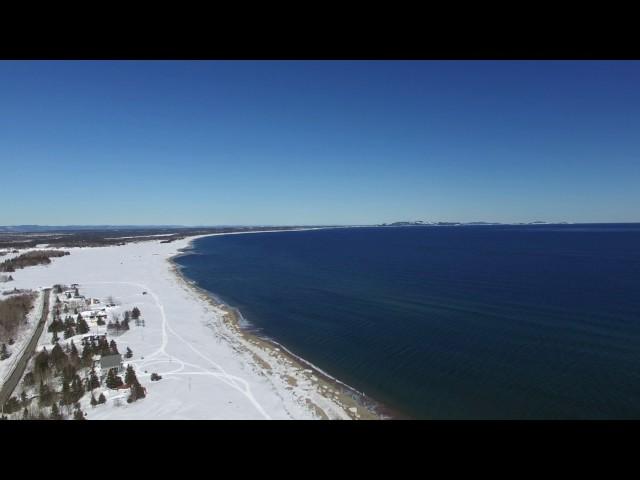 Drone-footage Port Cartier - Canada / March, 2017