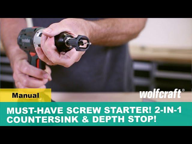 Must-Have Screw Starter! Clean Results Every Time With This 2-in-1 Countersink & Depth Stop!