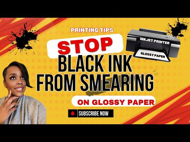 Prevent black ink smearing on glossy paper!!| HP Inkjet Printer  smearing solutions