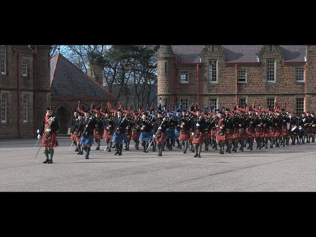 Cadets Pipe Band in the Highlands