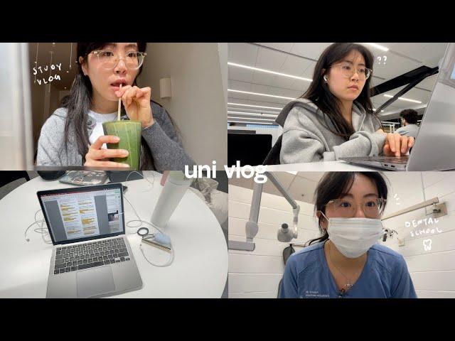 uni vlog | Busy finals week of a dental student: lots of studying, practicals, & sweet treats 