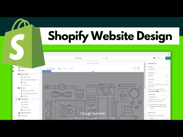 Shopify Website Design Tutorial - Shopify Tutorial for Beginners