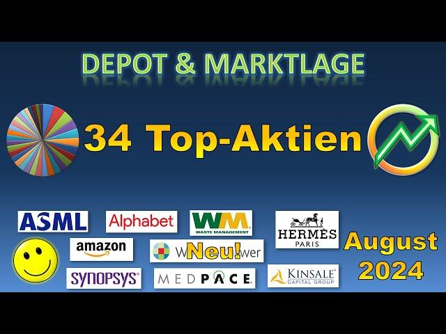 Die besten Aktien 2024 - 34 Top-Aktien im Check! - August 2024 | #asml #amazon #ferrari #visa #msci