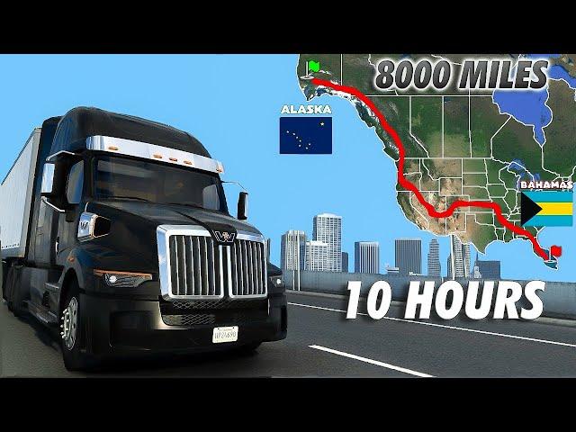 ATS Longest Delivery - Bahamas to Alaska | American Truck Simulator