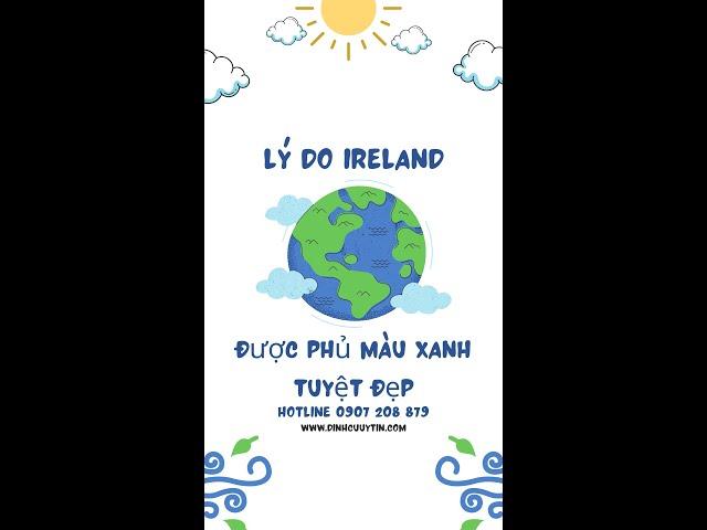 LÝ DO IRELAND ĐƯỢC PHỦ MỘT MÀU XANH TUYỆT ĐẸP #shorts