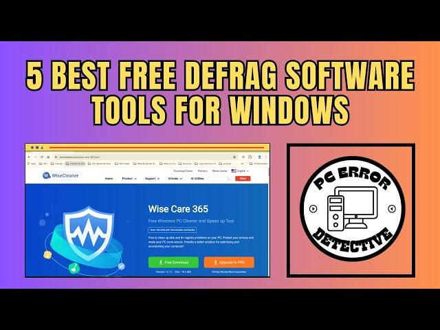 5 Best Free Defrag Software Tools For Windows