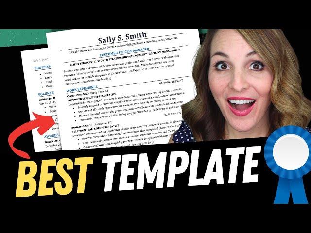 How To Write An INCREDIBLE Resume: 2024 TEMPLATE INCLUDED!