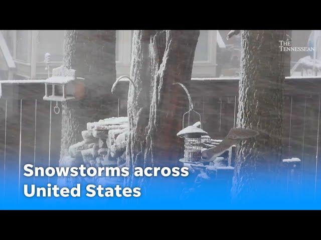 Snow in Tennessee, Kentucky, Arkansas; Winter weather also hits Oklahoma, Kansas, Nebraska, Missouri