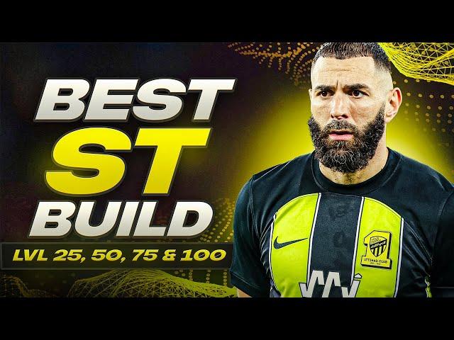 *UPDATED* BEST STRIKER BUILD FOR LVL 25,50,75 & 100 | EAFC 24 Clubs
