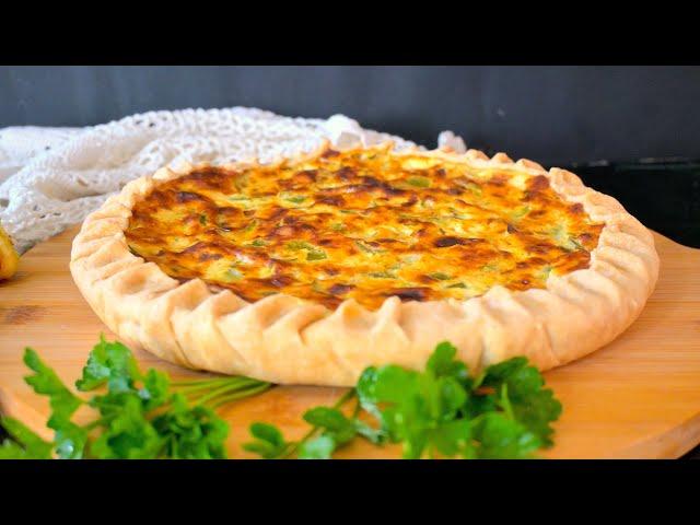 Italian zucchini, bacon and ricotta pie | QUICK AND EASY TO MAKE