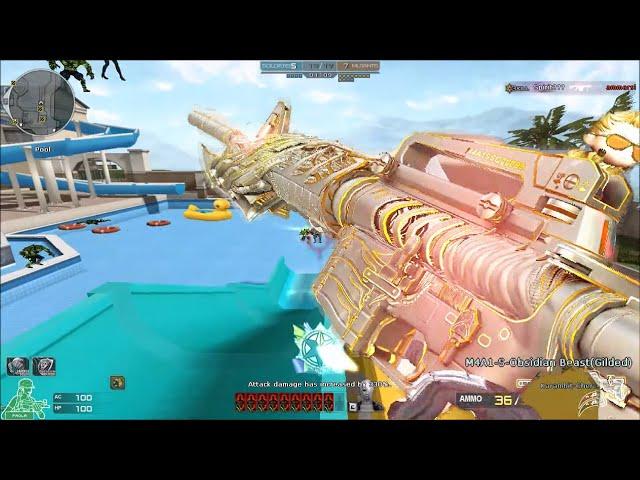 Crossfire NA/UK 2.0 : M4A1 Obsidian Beast Gilded - Hero Mode X - Zombie V4