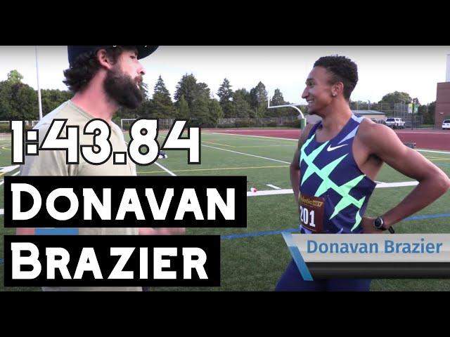 Donavan Brazier runs a 1:43.84!! Men's 800m Race Footage from The Bigger Friendly III