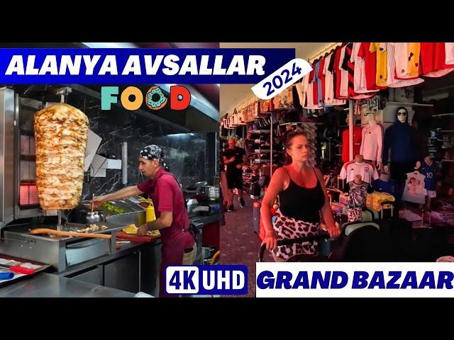 Alanya Avsallar Fake Market ! Alanya Grand Bazaar ! Avsallar Fake Shopping ! Avsallar Shop 4K 60 FPS
