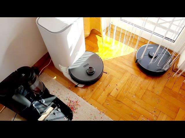 RoboVac Party#20: LATEST 4 SELF-EMPTY BOTS - Xiaomi Roborock Eureka Switchbot vs Confetti mess!