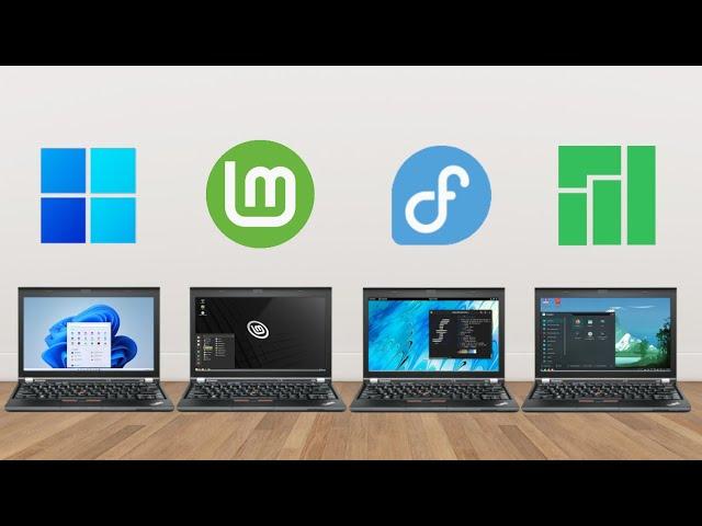 Windows 11 vs Linux Mint vs Manjaro KDE vs Fedora 35 - Speed Test!