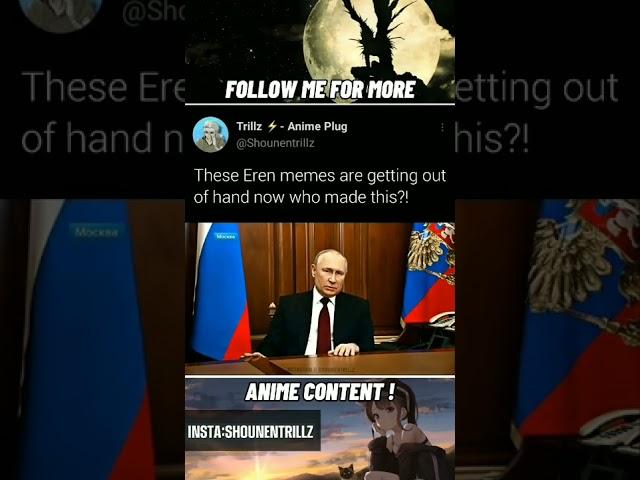 Ukraine surrendered after seeing EREN with Russia 🪆 #shorts