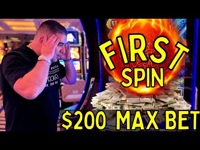 $200 Spin FIRST SPIN JACKPOT - Las Vegas HUGE WINS