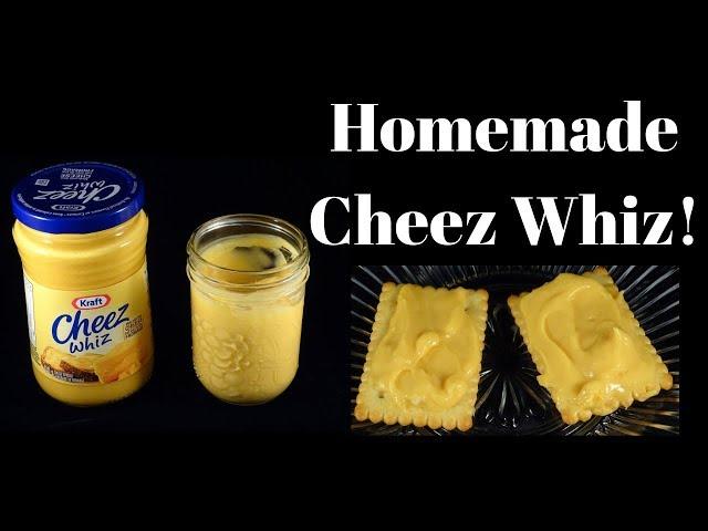 Homemade Cheez Whiz Recipe- copycat cheese spread recipe