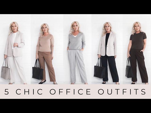 Midlife Women: 5 Days of CHIC Work Outfits!