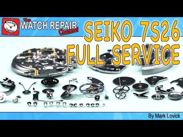 Seiko 7s26 full stripdown service, restoration and watch repair tutorial