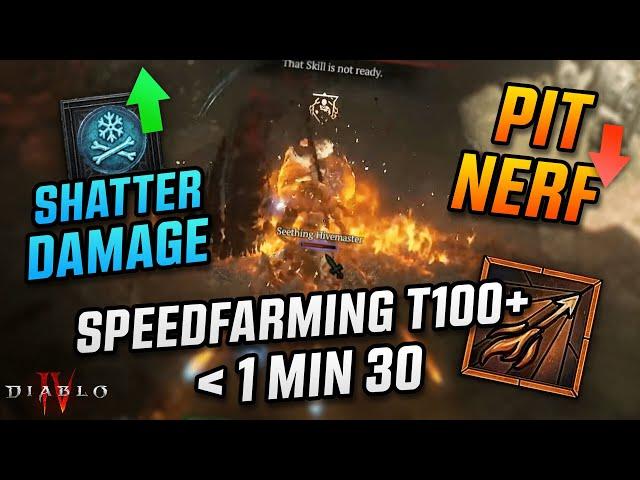 Fastest Sorc Speedfarming Build PIT100+ 1min30 Diablo S4 Diablo IV