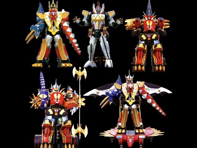 All Megazords 1st fights | Dino Thunder