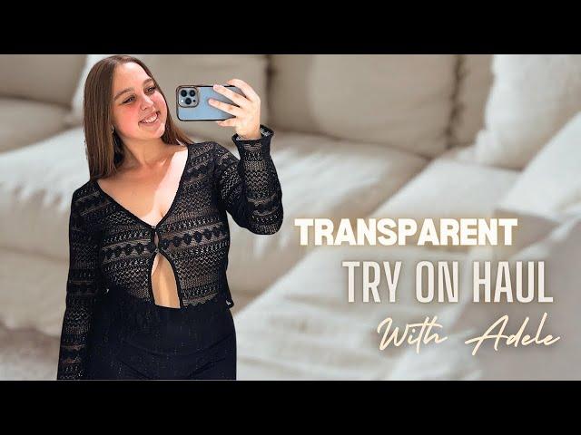 4K TRANSPARENT lingerie BUSH see through TRY ON | Transparent Kelsey