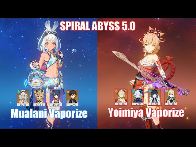 C0 Mualani Vaporize & C0 Yoimiya Vaporize | Spiral Abyss 5.0 | Genshin Impact