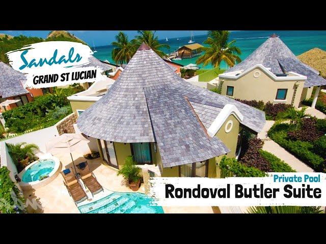 Grande Rondoval Butler Suite RP | Sandals Grand St Lucian | Full Room Tour & Review 4K | 2021