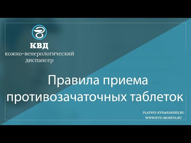 1104  Правила приема противозачаточных таблеток