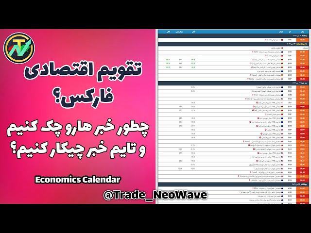 تقویم اقصتادی فارکس - نحوه چک کردن اخبار و تاثیر در ترید! Forex Economic Calendar