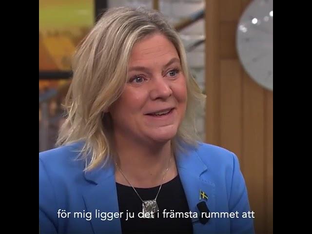 "- Klart att de ska ha schyssta pensioner och en bra äldreomsorg", Magdalena Andersson (S) 