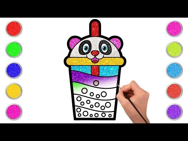 How to Draw Bubble Tea for Kids️ | Step-by-Step Drawing Tutorial | Chiki Doodle