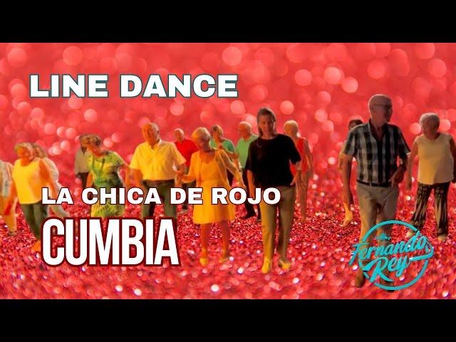 La chica de rojo ( Cumbia ) Baile en Linea  Line Dance  Ballo di Gruppo  Choreo